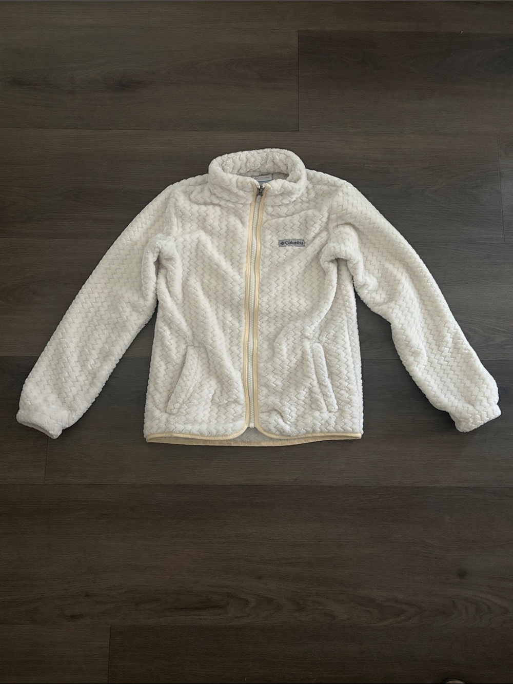 Columbia Cream Sherpa Full-Zip Fleece Jacket